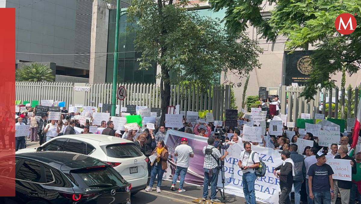 La protesta se realizó frente a las instalaciones del PJG (Rubén Mosso)