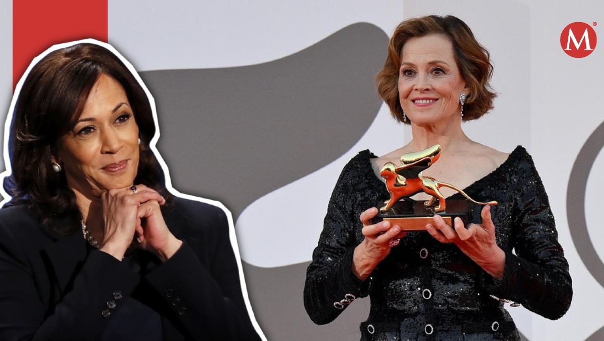 Sigourney Weaver muestra su apoyo a Kamala Harris.
