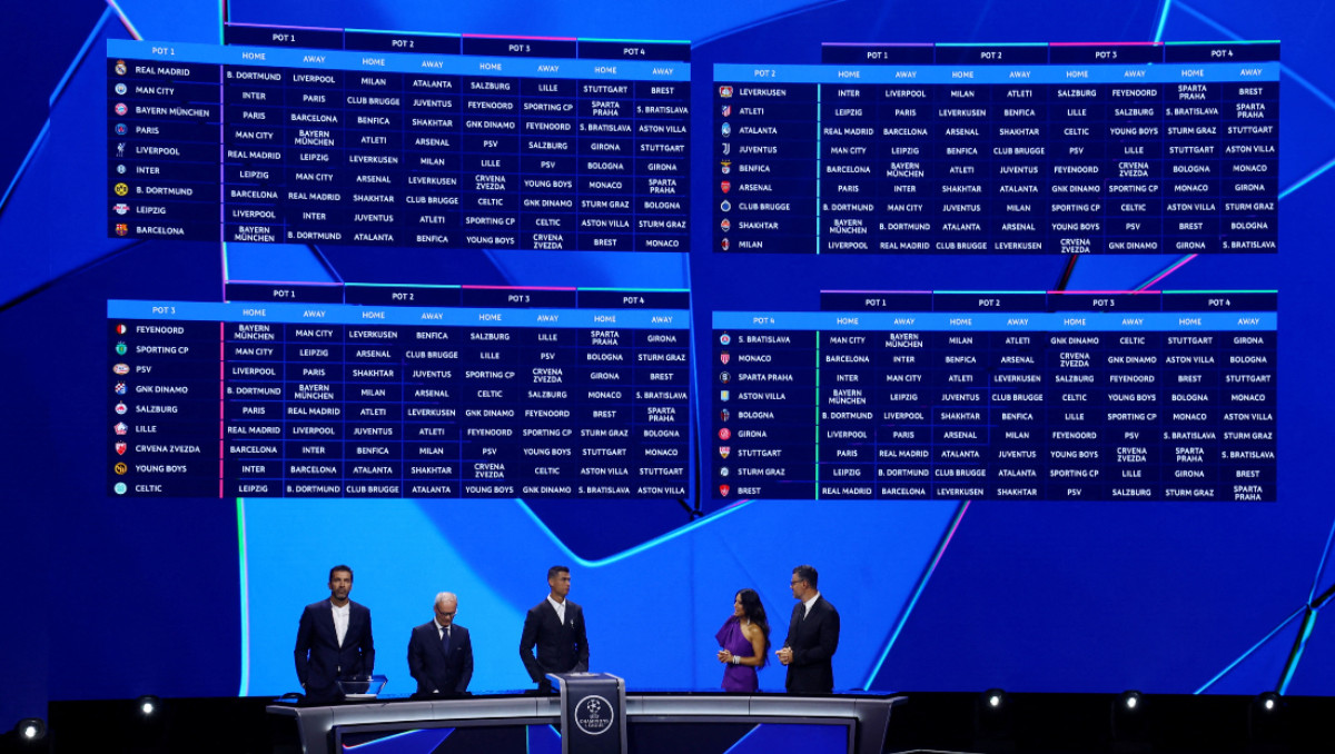 Champions League 2024-2025: Así quedaron los cruces de la primera ronda (Reuters)