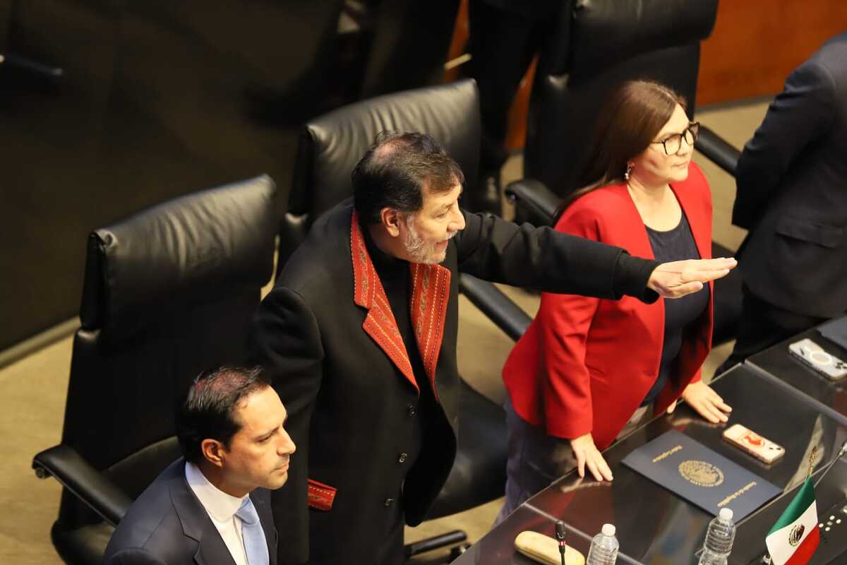 Fernández Noroña tomó protesta como presidente del Senado. | Octavio Hoyos