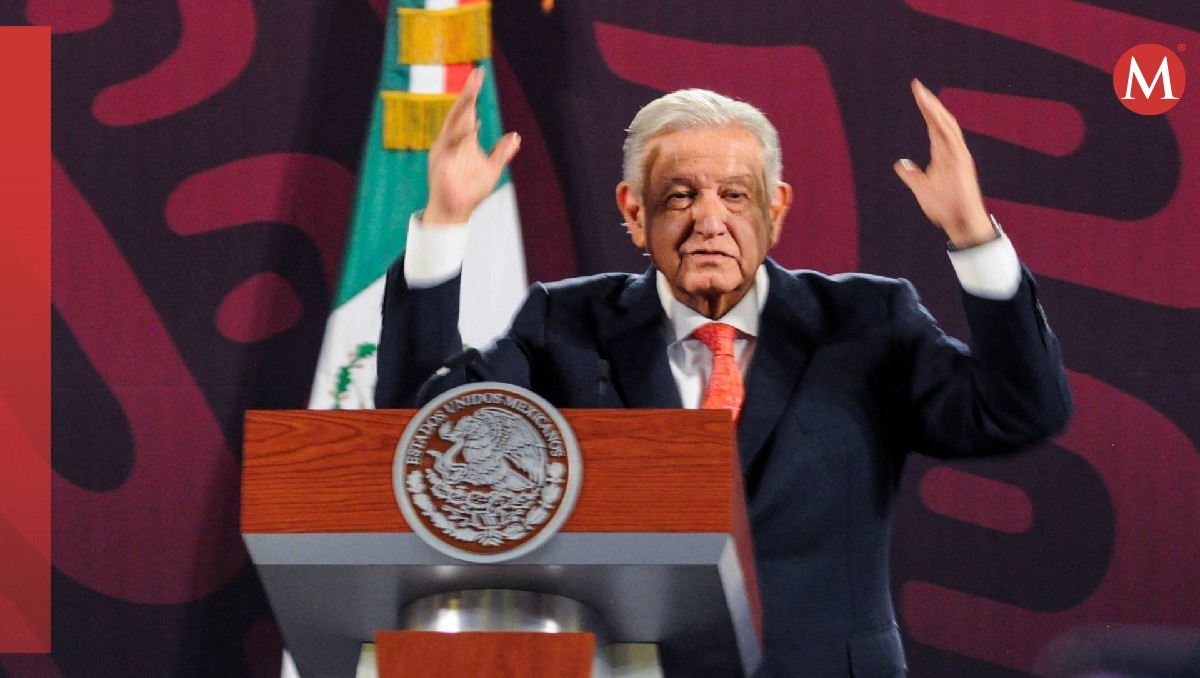 El Presidente en el Salón de Tesorería de Palacio Nacional para su conferencia de hoy. | Cuartoscuro