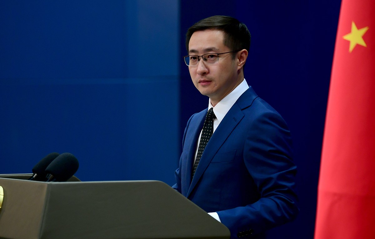 Vocero del Ministerio de Asuntos Exteriores de China, Lin Jian (X/@MFA_China)