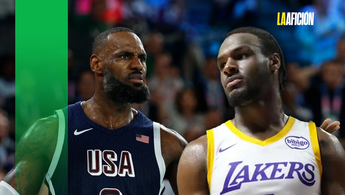 Bronny James no le puede decir ‘papá’ a LeBron en Lakers (Reuters)