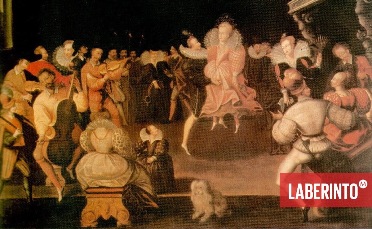 La reina Isabel bailando con el Conde de Leicester, 1581. (Wikimedia Commons)