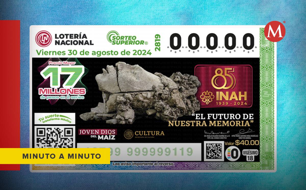 Sorteo Superior número 2 mil 819 conmemorativo del 85 Aniversario del Instituto Nacional de Antropología e Historia | Milenio