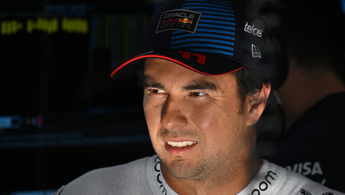 Checo Pérez se queja del rendimiento en clasificació de GP de Italia (AFP)