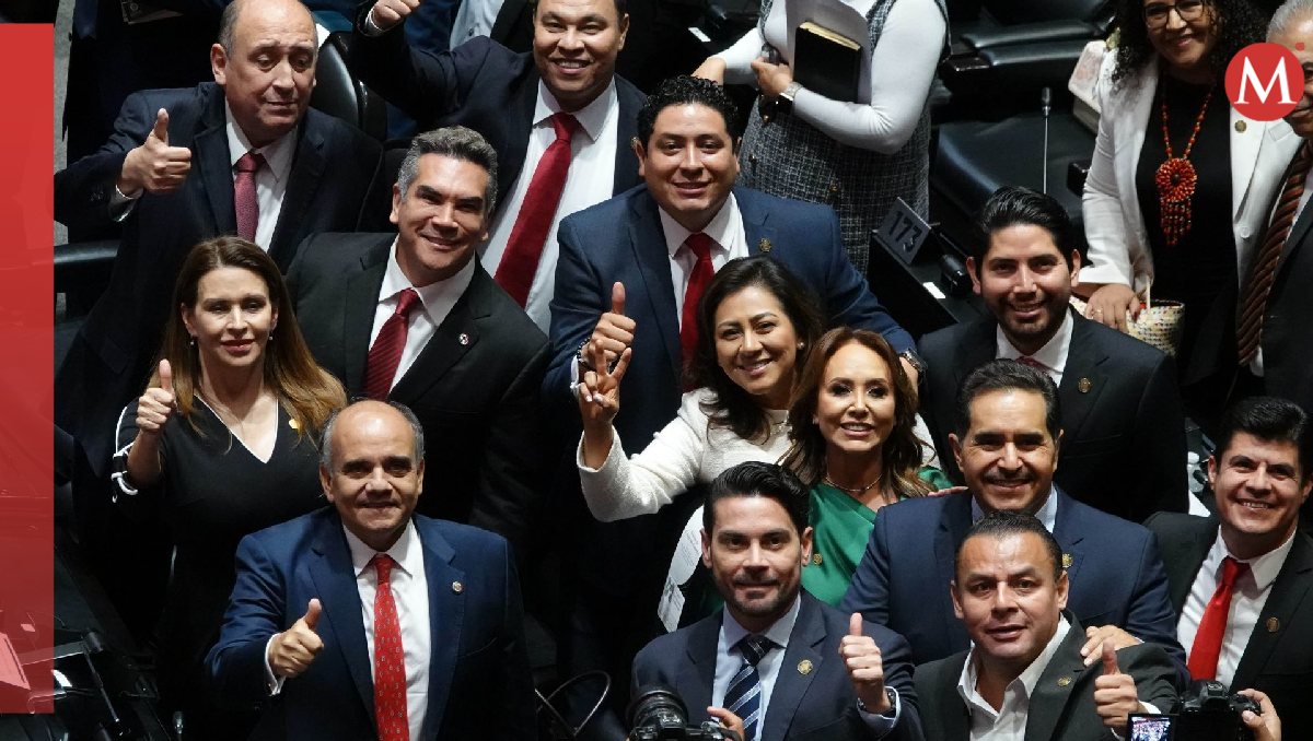 La bancada priista durante la primera sesión de la Cámara de Diputados en la nueva legislatura. | Cuartoscuro