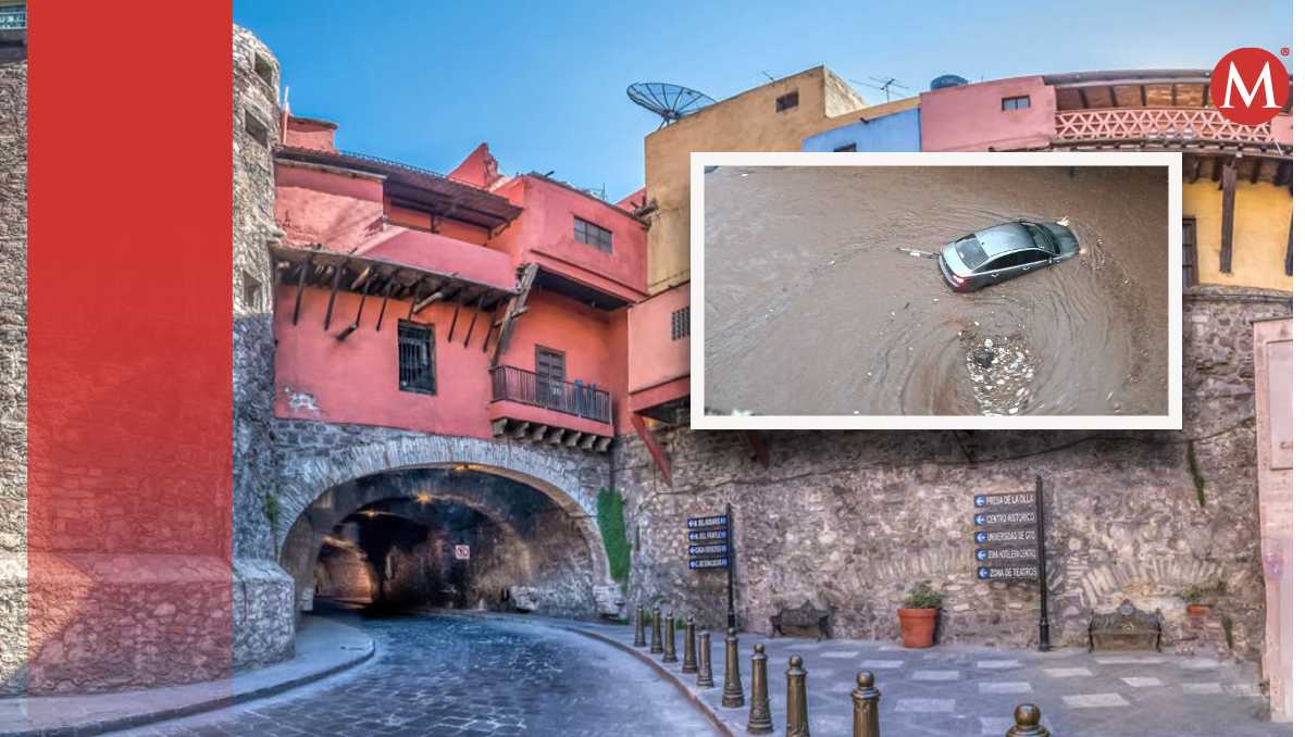 Inundaciones en Guanajuato capital.