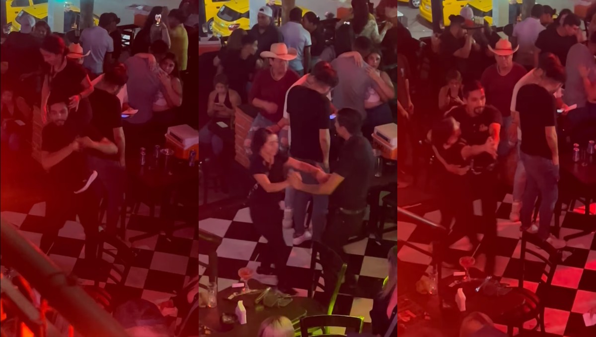 Captan a meseros bailando en Torreón. | Especial