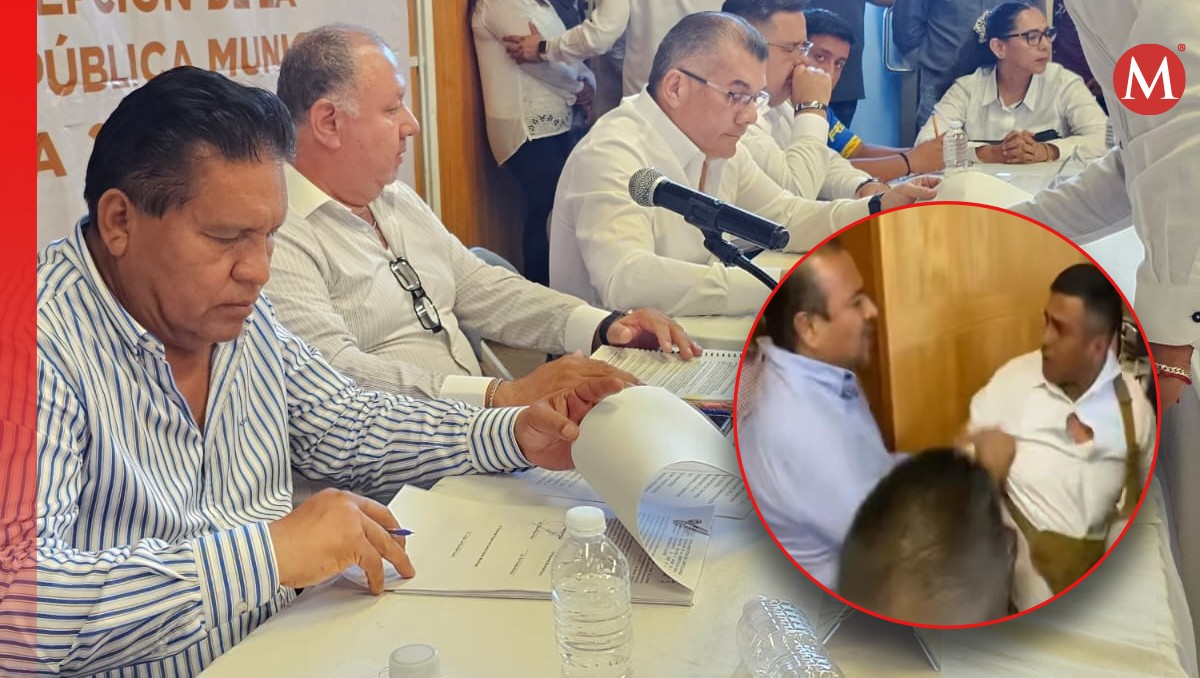 En Iguala, escoltas de alcaldes protagonizan enfrentamiento durante rueda de prensa | Especial