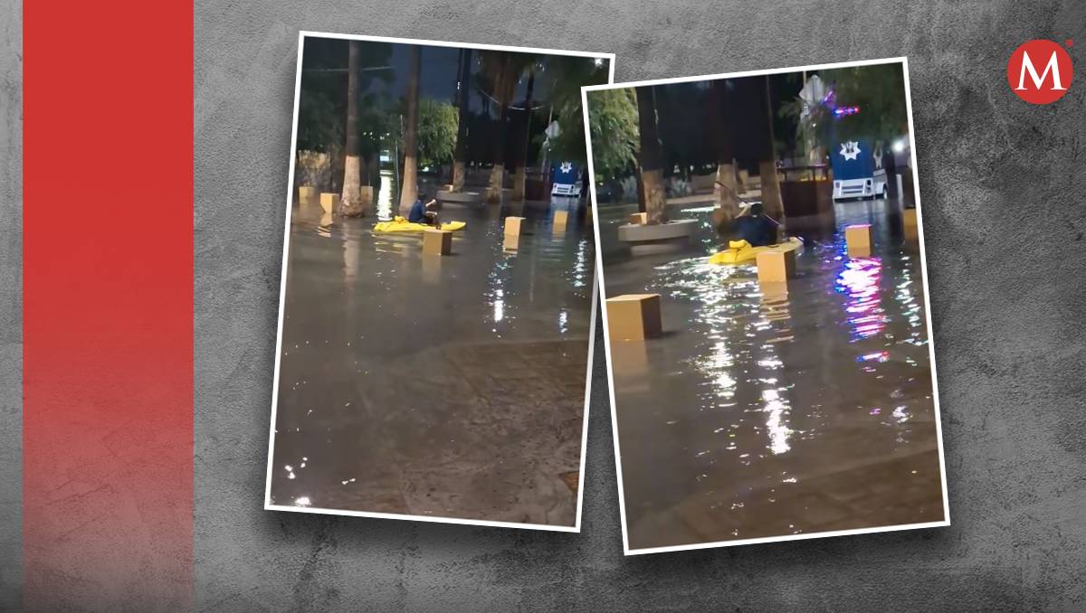 Joven practica Kayak en Paseo Morelos de Torreón. l Especial