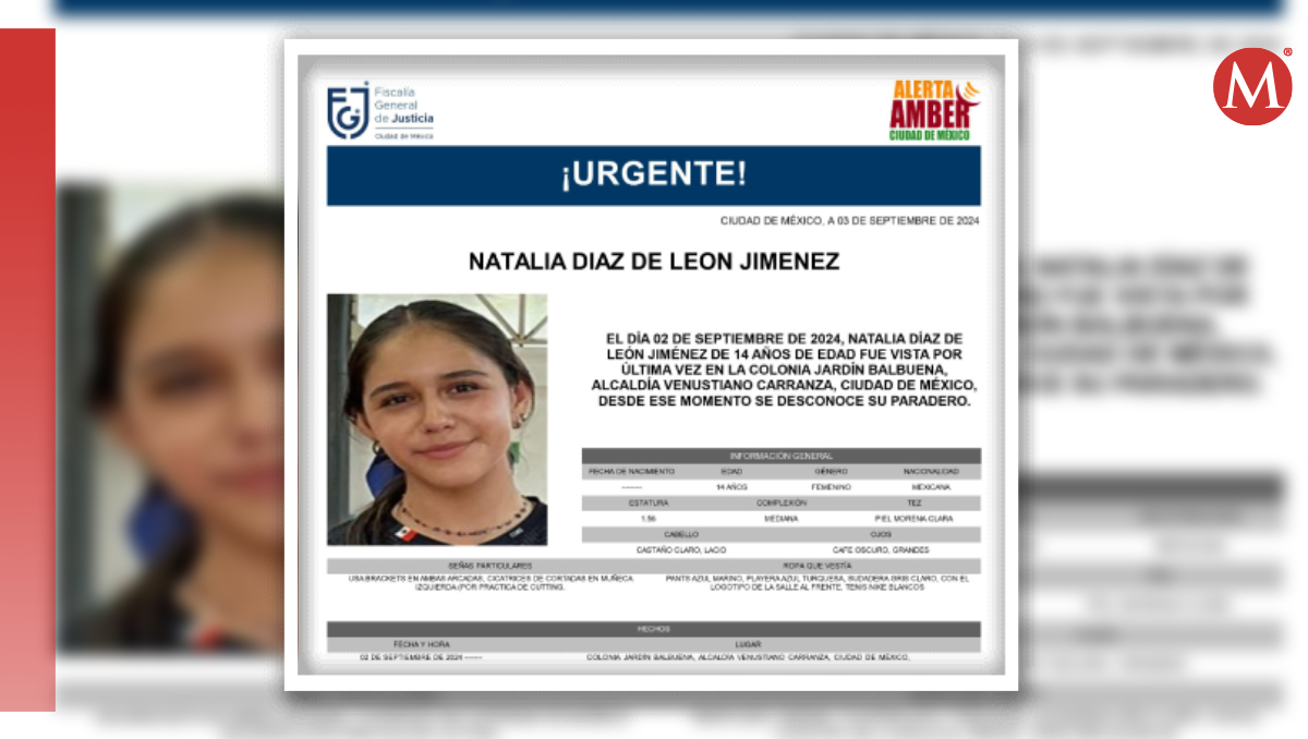 La menor despareció el lunes 2 de septiembre. | Especial
