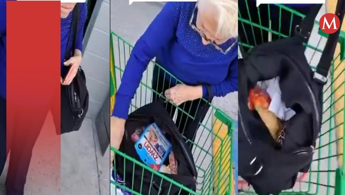 La viejita devolvió las cosas que tomó sin pagar. (Especial)