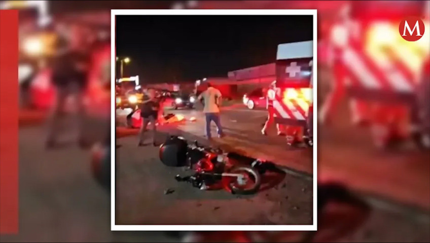 Motociclista embiste a una familia en carretera Veracruz-Xalapa