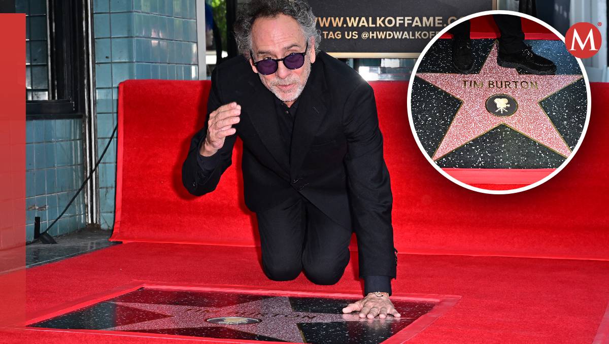 Tim Burton es homenajeado en el Paseo de la Fama de Hollywood | AFP