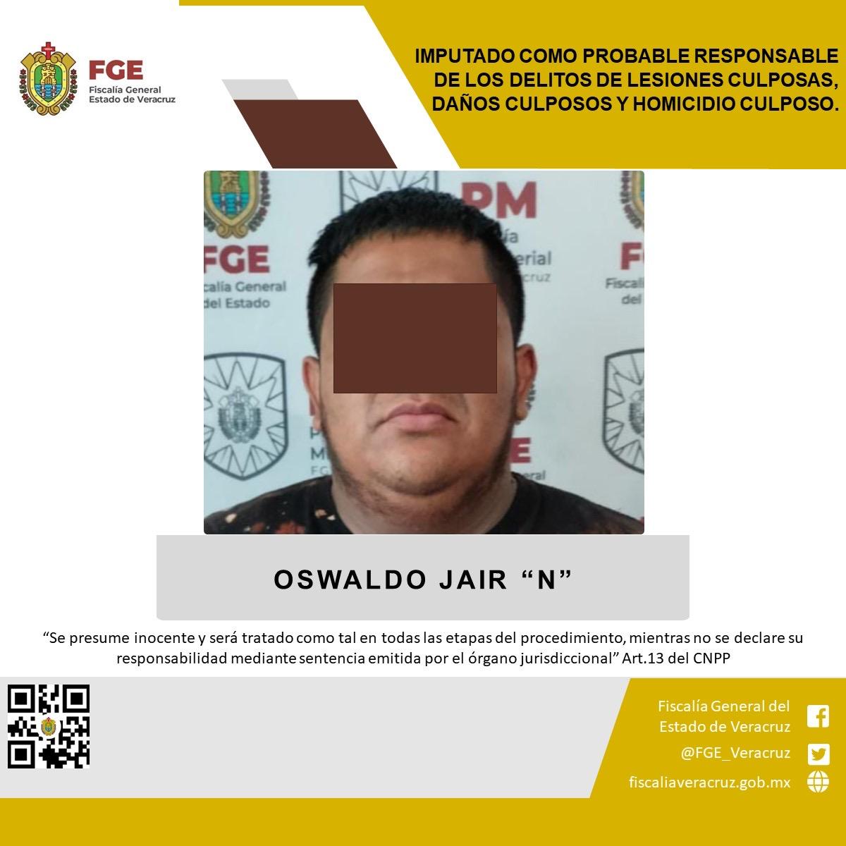 El conductor identificado como Oswaldo Jair “N” escapó el día de los hechos.