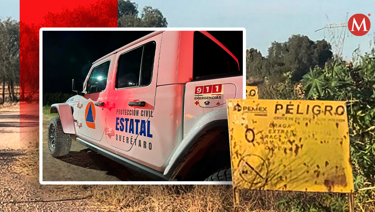 Familias del fraccionamiento San Gil desalojan por fuga generada por toma clandestina en Pemex del estado de Querétaro.