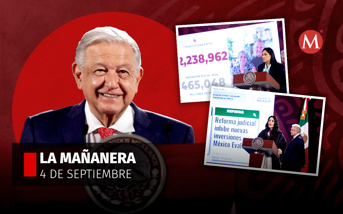 El presidente López Obrador en la mañanera desde Palacio Nacional. | Cuartoscuro