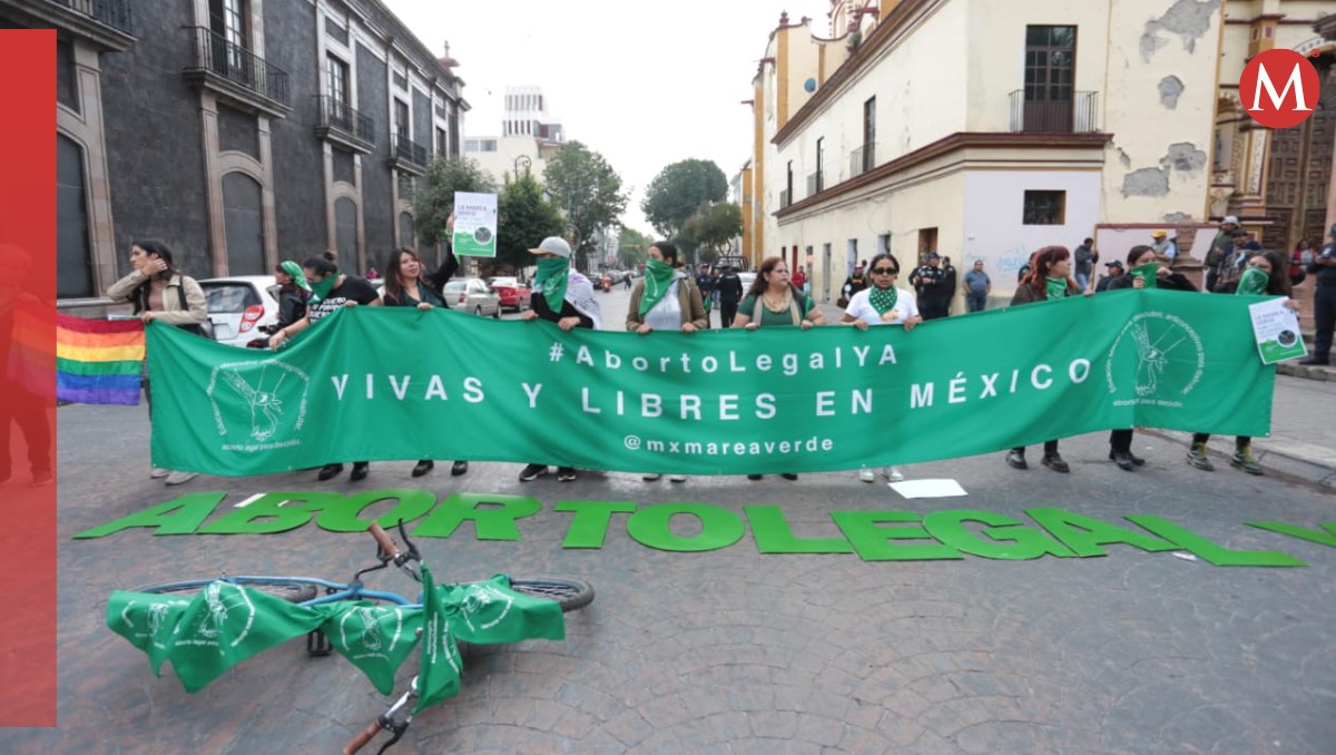 Mujeres se manifiestan para la aprobación del aborto legal. Foto: (Tania Contreras)