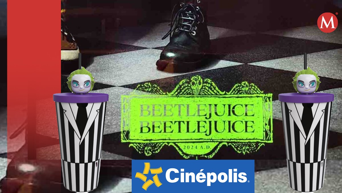 Vasos coleccionables de Beetlejuice 2 en Cinépolis