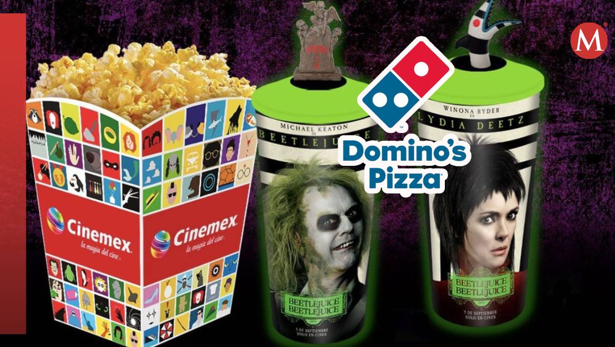 Cinemex y Domino's Pizza comparten coleccionables para el estreno de 'Beetlejuice 2' | Wendy González