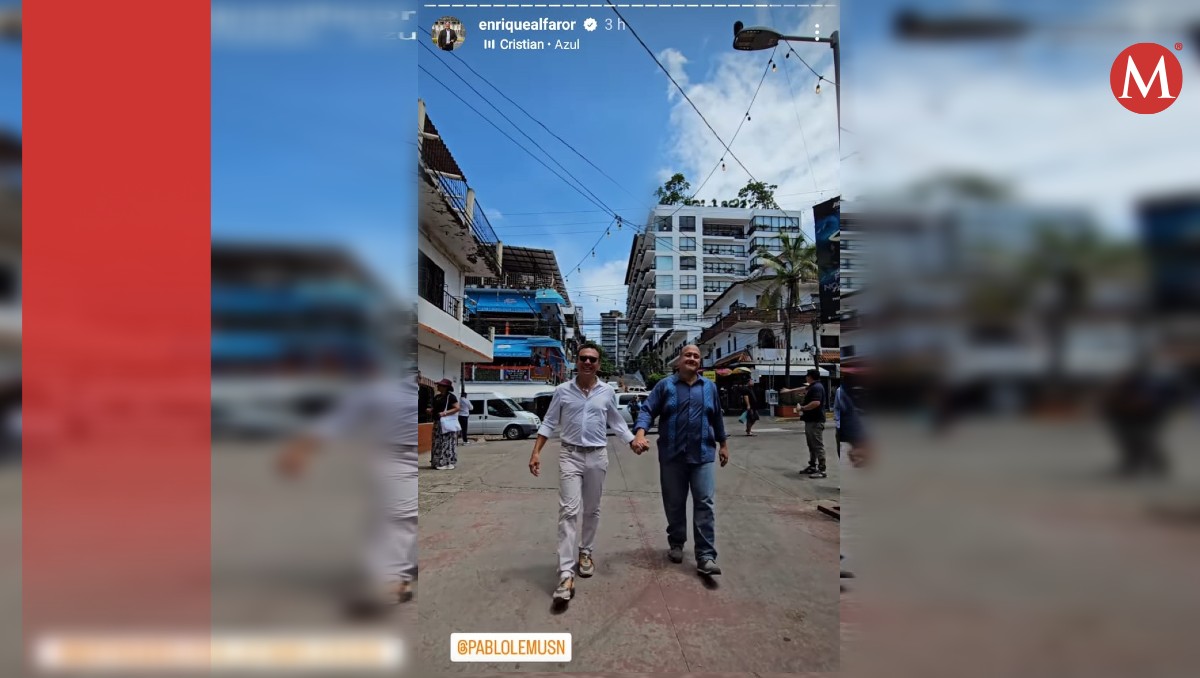 El momento fue compartido en las historias de Instagram de Enrique Alfaro. (Especial)