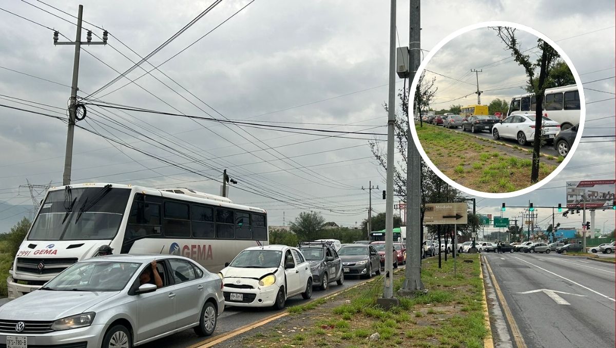 Largas filas de vehículos se observan en la avenida Lincoln | Pedro Delgado
