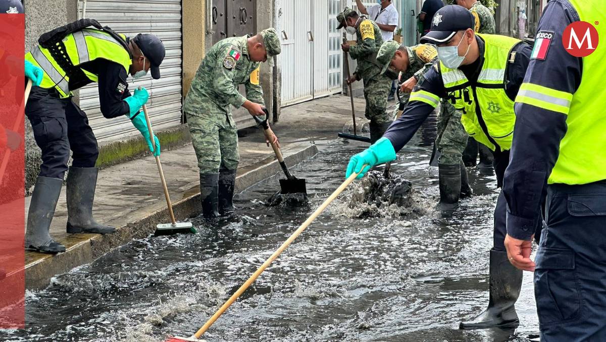 Se planea instalar dos colectores alternativos para mejorar el desahogo del agua pluvial en Chalco. Zuleyma García