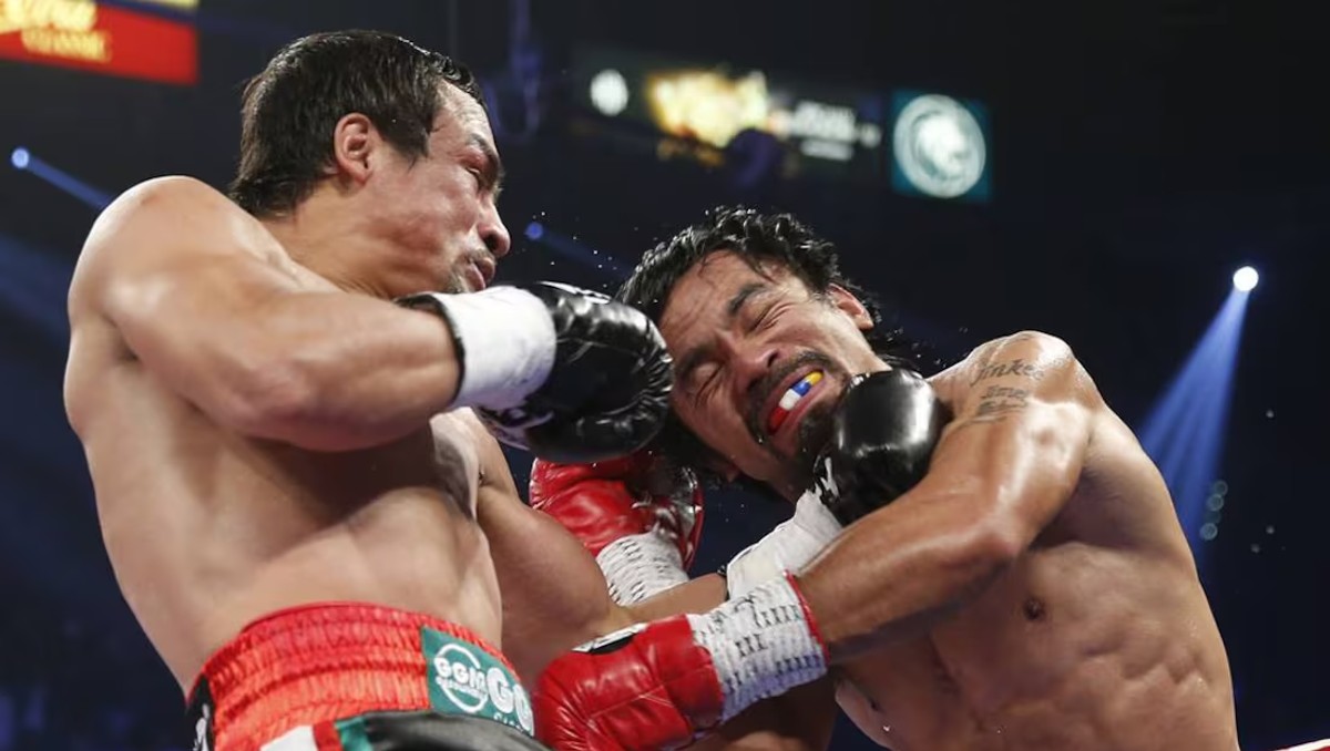 Juan Manuel Márquez confiesa que De la Hoya le pidió el 20% de la pelea vs Pacquiao (AP)