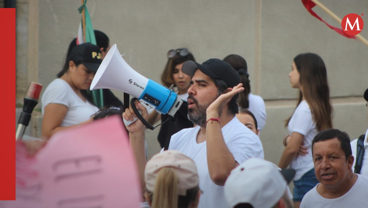 Protestan contra reforma al poder judicial en Tampico. | Sergio Sánchez