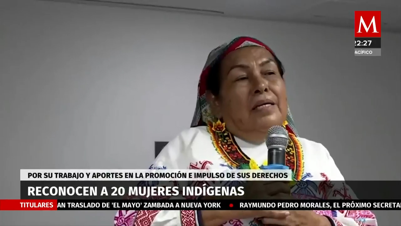 Reconocen a 20 mujeres Indígenas por el impulso de sus derechos
