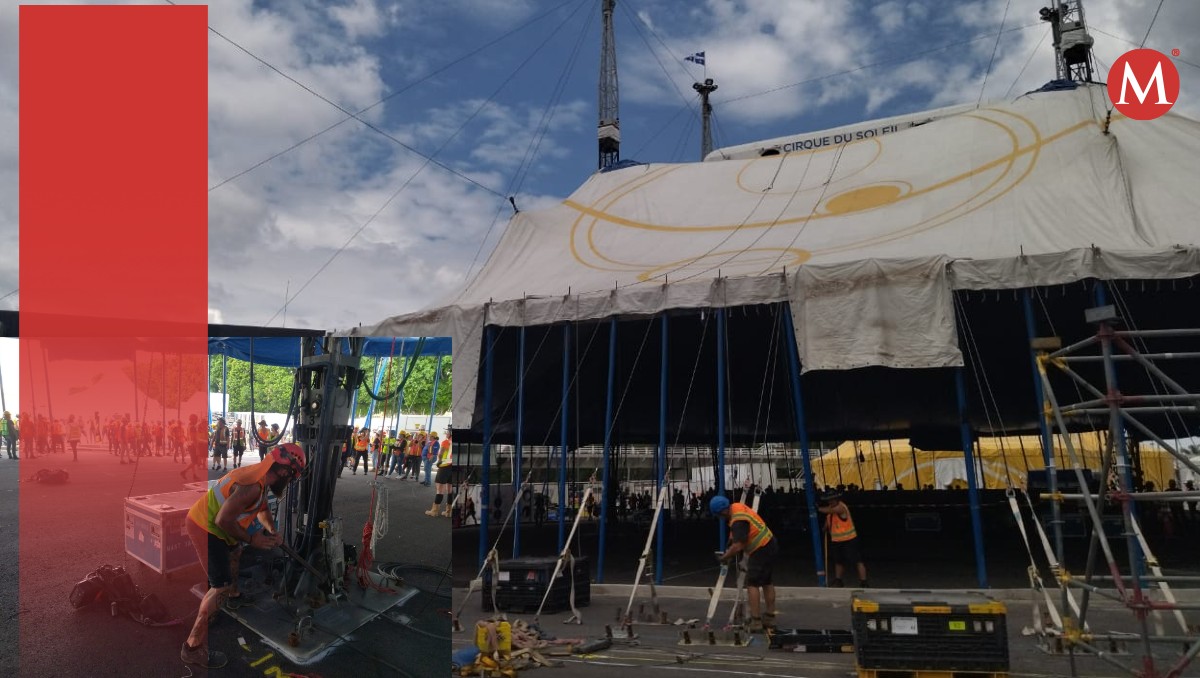 La carpa tiene un diámetro de 51 metros y una capacidad de 2 mil 600 personas. (Salvador Romero)