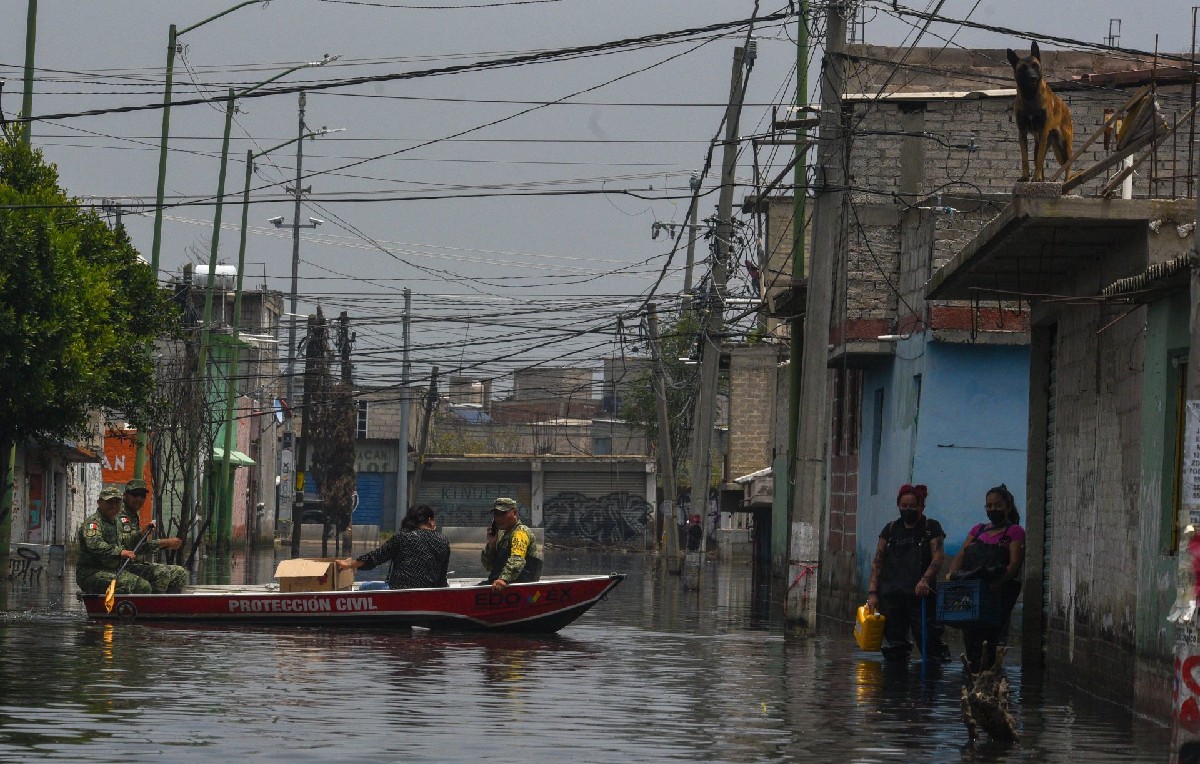Colonias Culturas de México y Jacalones en Chalco cumplen 24 días inundadas (Cuartoscuro)