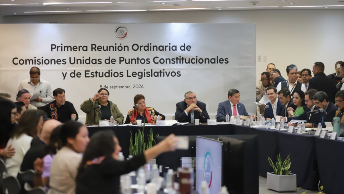 Las comisiones del Senado comenzaron la sesión en la que se discutirá la reforma judicial. | Javier Ríos