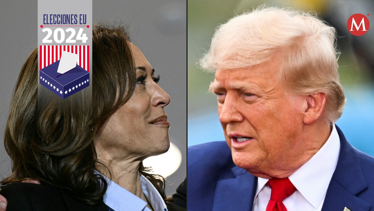Kamala Harris y Donald Trump luchan por votos para las elecciones de Estados Unidos. | AFP