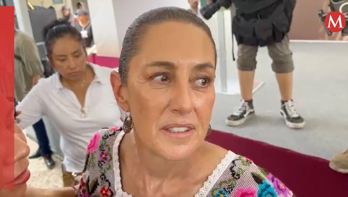 La presidenta electa, Claudia Sheinbaum, en entrevista tras un evento. | Especial