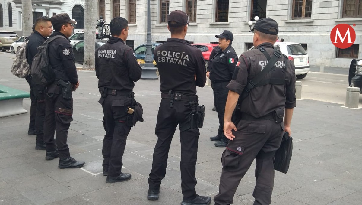 Guardia Estatal en Tampico. (Jesús Alberto García)