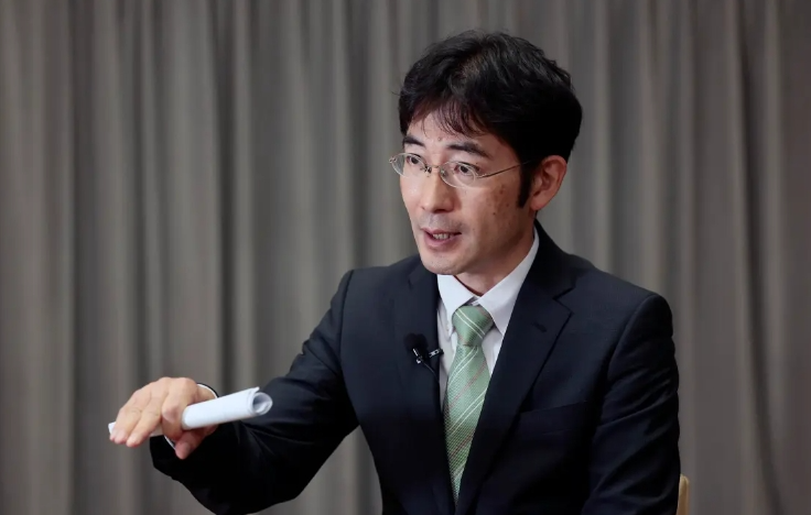 El representante en jefe de JBIC México, Yuki Nakano, hablando durante el Foro de Hidrógeno Limpio en México  | Foto: EFE