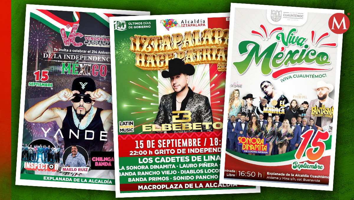 Conciertos gratis este 15 de septiembre en la CdMx
