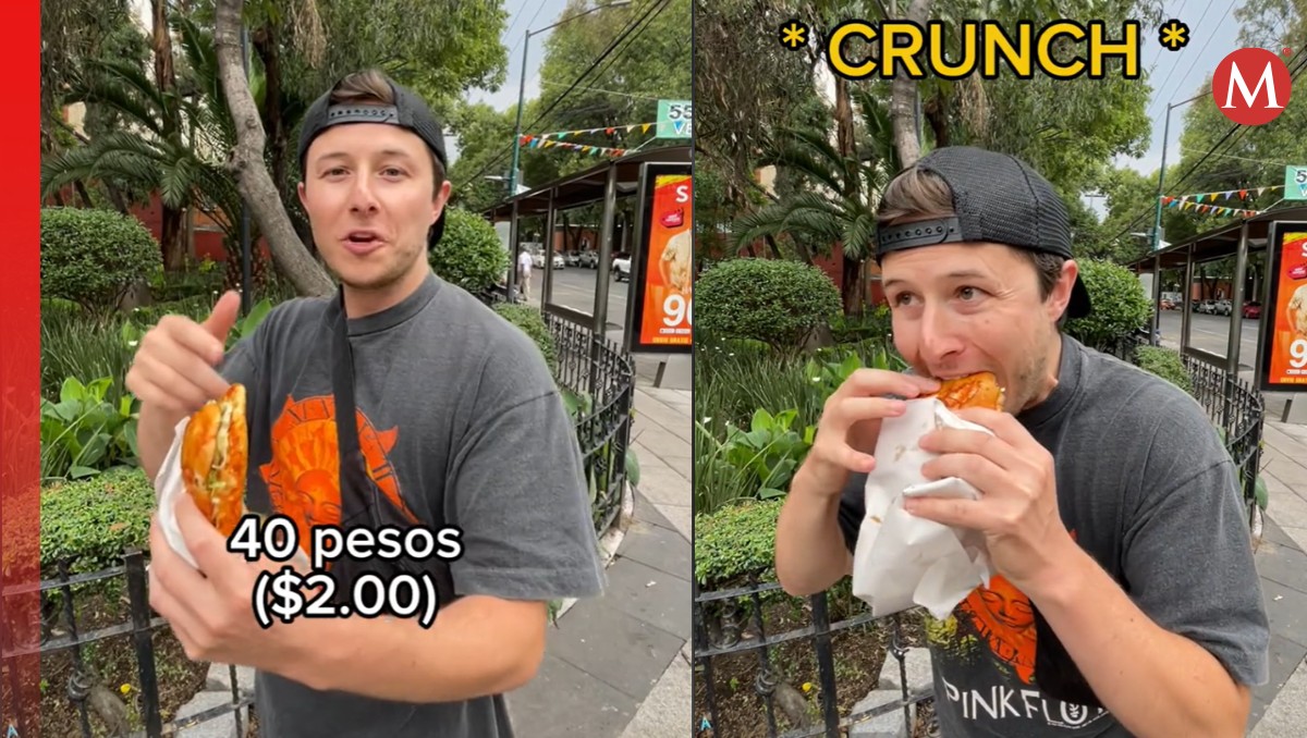 Extranjero prueba un pambazo por primera vez y esta fue su reacción | TikTok @nativetyfood