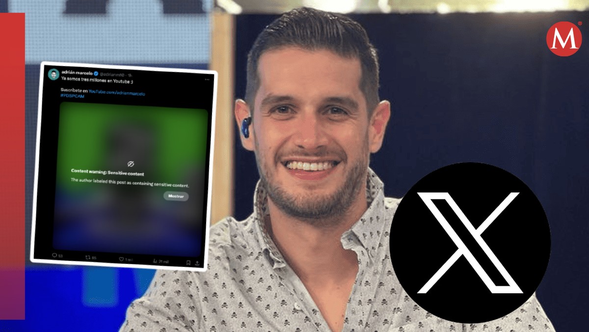 X categoriza a Adrián Marcelo como "Contenido sensible"