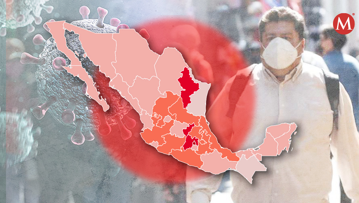 Los casos de coronavirus se concentran en la Ciudad de México, Querétaro y Nuevo León. | Diseño: Margarita Salmorán