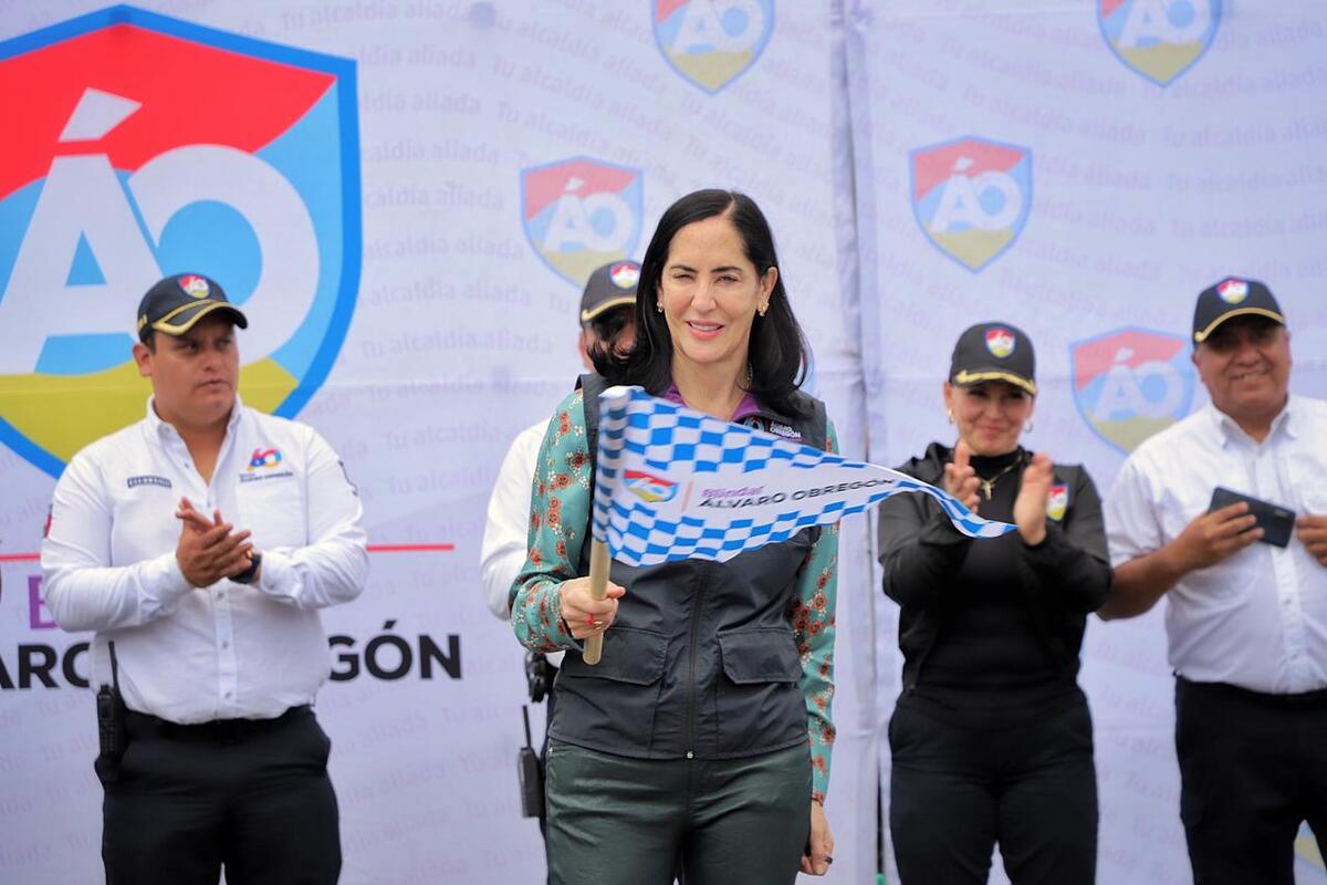 Lía Limon refuerza estrategia de seguridad 'Blindar Álvaro Obregón' con 25 nuevas unidades (especial)