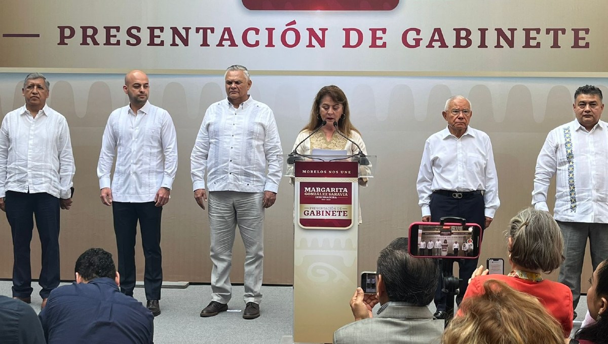 Margarita González Saravia, gobernadora electa de Morelos,  anuncia a los próximos funcionarios de su gabinete.