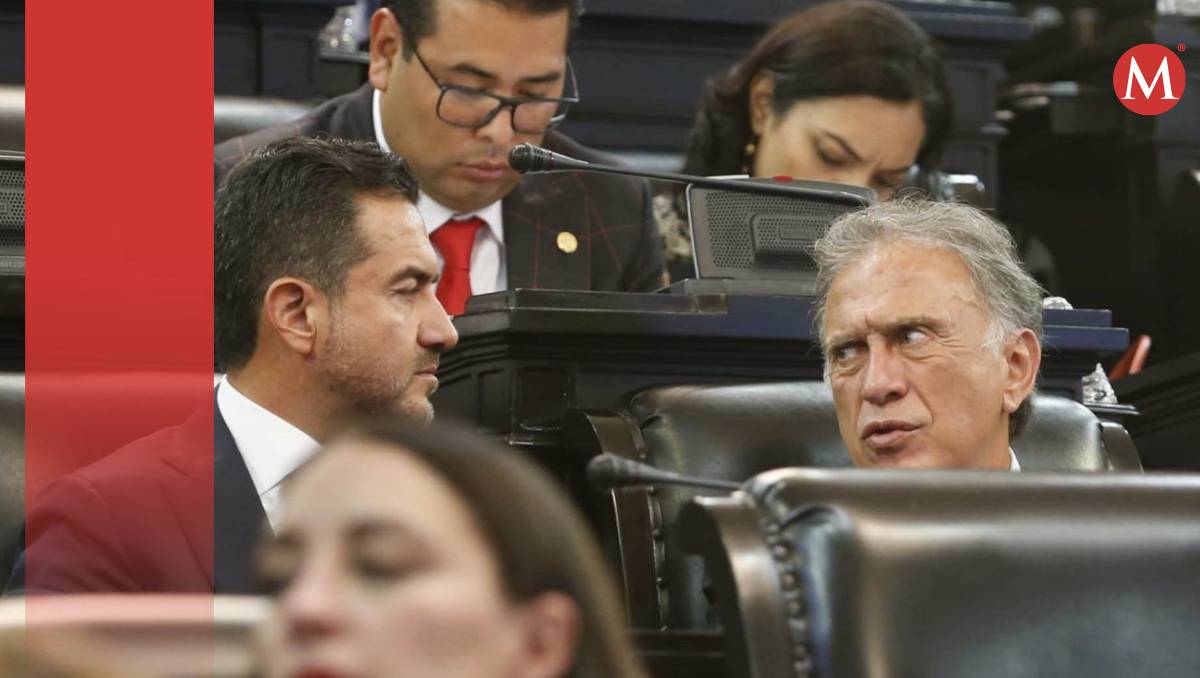 Miguel Ángel Yunes Linares y su hijo Miguel Ángel Yunes Márquez en Casona de Xicoténcatl (Cuartsocuro)