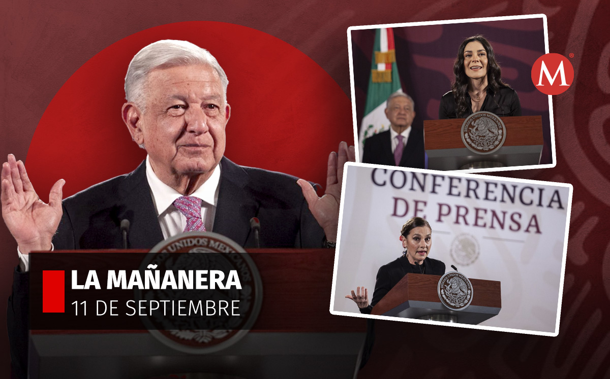 El presidente López Obrador en la mañanera desde Palacio Nacional. | Cuartoscuro