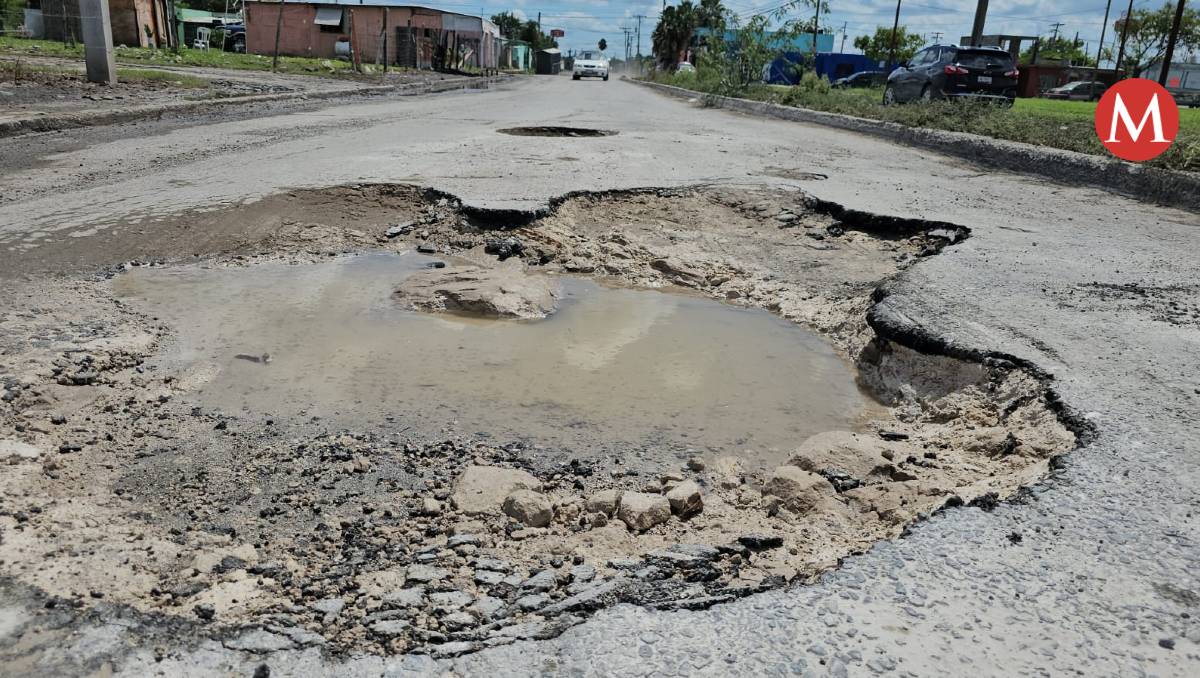 Baches en Matamoros, Tamaulipas. (Ángel Domínguez)