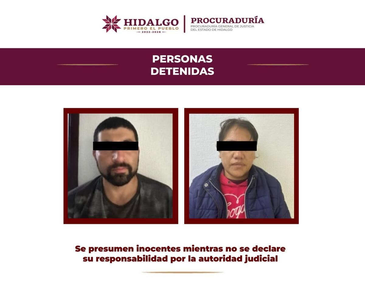 Detienen en Ixmiquilpan a un hombre y una mujer con mil dosis de “cristal violeta”.