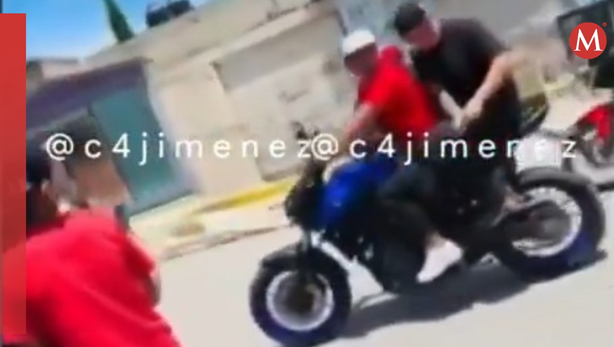 Hombres en Tecámac fueron captados disparando al aire como despedida a un compañero del crimen. Foto: (Especial)