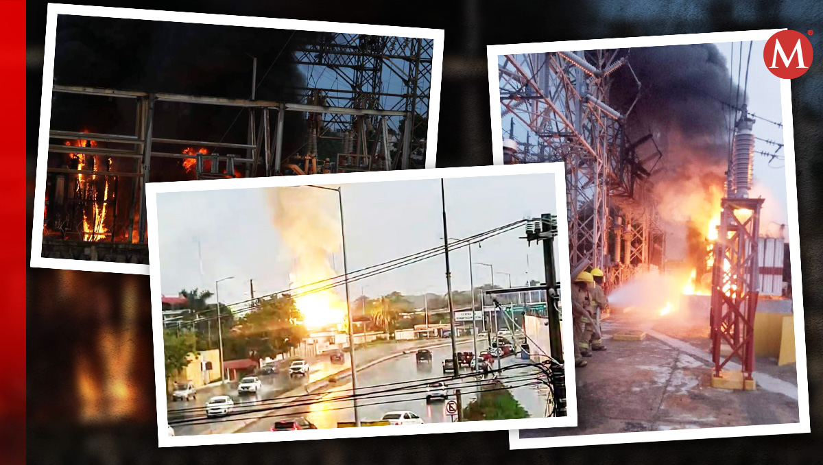 El incendio provocó alto riesgo para los habitantes del Centro de Tabasco. | Especial
